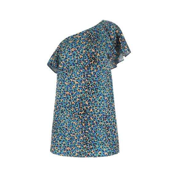 Saint Laurent Women Printed Stretch Silk Mini Dress